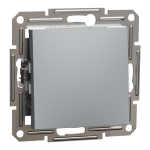 Вимикач, сталь, 1-клавішний, 10 А, Asfora - Schneider Electric [EPH0500162]