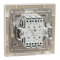 Двоклавішний перемикач самозажимний крем Asfora, Schneider Electric [EPH0600123]