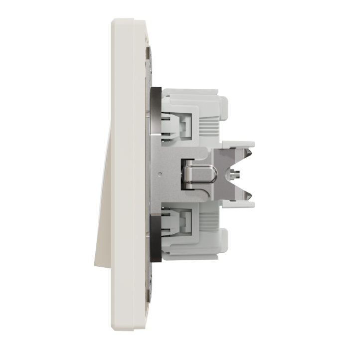 Вимикач, кремовий, 2-клавішний, 10 А, Asfora - Schneider Electric [EPH0600123]