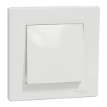 Кнопка 1-клавішна, біла, 10 А, Asfora - Schneider Electric [EPH0700121]