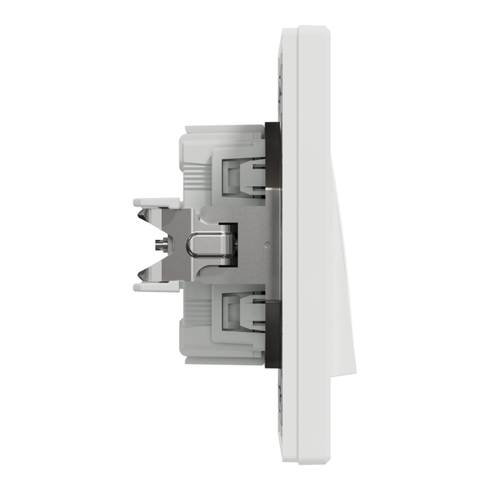 Кнопковий вимикач, самозажимний, білий Asfora, Schneider Electric [EPH0700121]