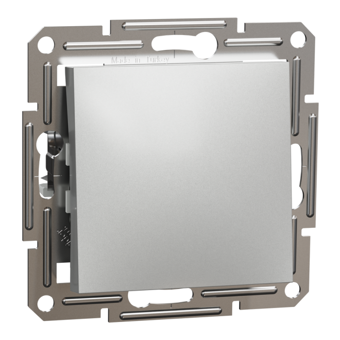 Кнопка 1-клавішна, алюмінієва, 10 А, Asfora - Schneider Electric [EPH0700161]