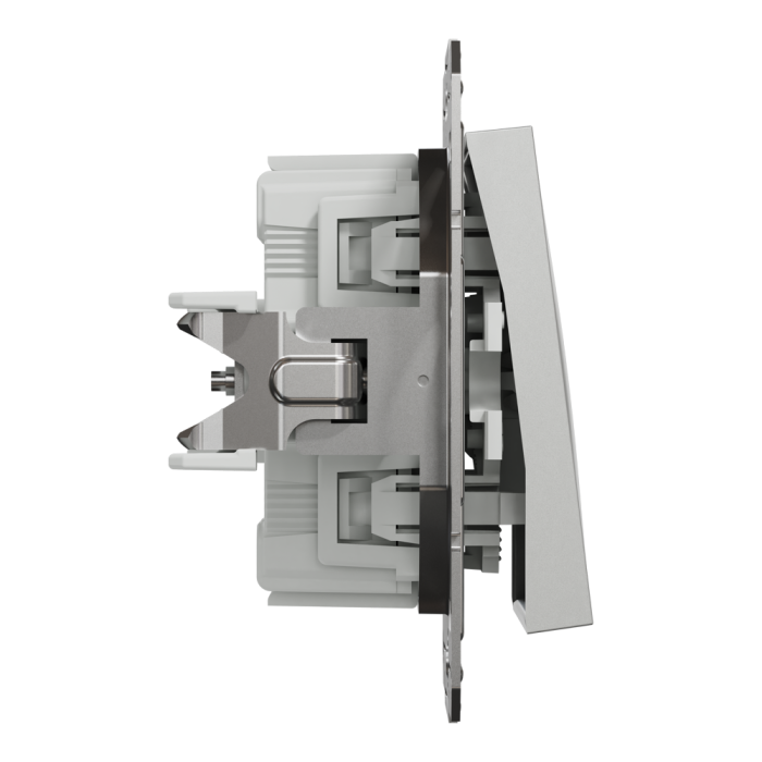 Кнопка 1-клавішна, алюмінієва, 10 А, Asfora - Schneider Electric [EPH0700161]