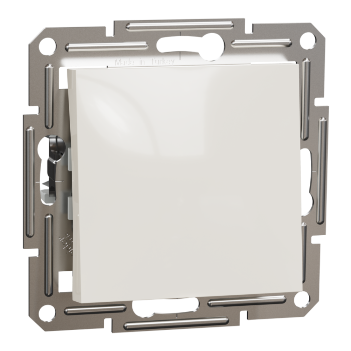 Вимикач кнопковий, кремовий, Asfora, без рамки, Schneider Electric [EPH0770123]