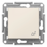 Кнопка 1-клавішна, кремова, 10 А, Asfora - Schneider Electric [EPH0870123]