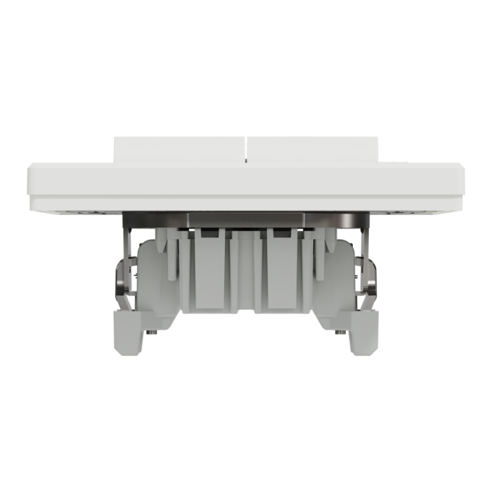 Двоклавішний кнопковий вимикач, самозажимний, білий Asfora, Schneider Electric [EPH1100121]