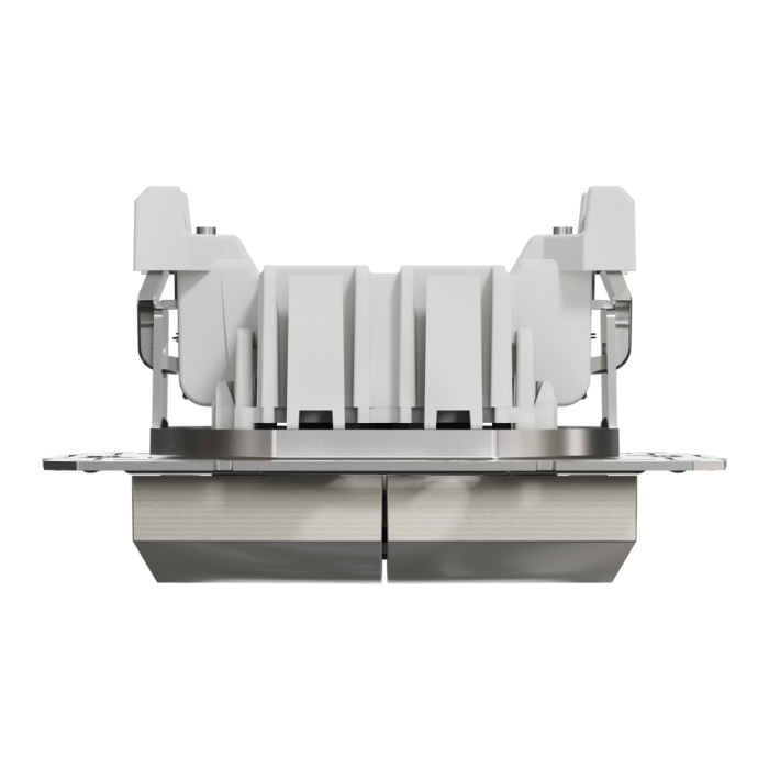 Двоклавішний вимикач кнопковий, самозажимний, Asfora бронза, Schneider Electric [EPH1100169]