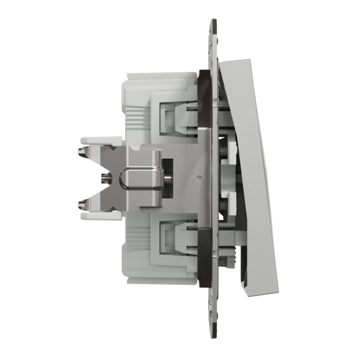Вимикач для жалюзі, самозажимний, Asfora алюміній, Schneider Electric [EPH1300161]