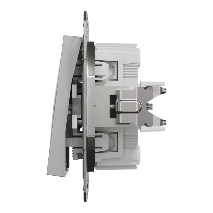 Вимикач для жалюзі, самозажимний, Asfora алюміній, Schneider Electric [EPH1300161]