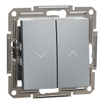 Кнопка 2-клавішна, сталь, 10 А, Asfora - Schneider Electric [EPH1300162]