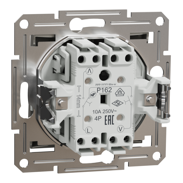 Вимикач для жалюзі, самозажимний, Asfora бронза, Schneider Electric [EPH1300169]