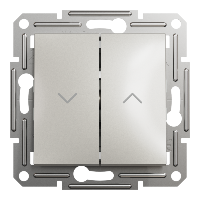 Вимикач для жалюзі, самозажимний, Asfora бронза, Schneider Electric [EPH1300169]