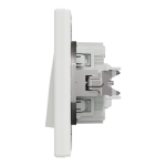 Вимикач, білий, 1-клавішний, 10 А, Asfora - Schneider Electric [EPH1400121]