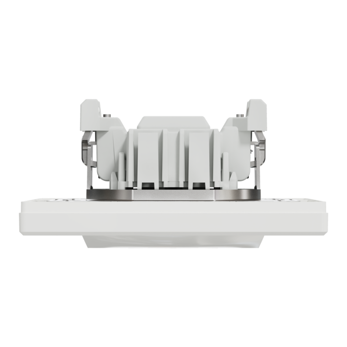 Вимикач одноклавішний, з підсвіткою, самозажимний, білий Asfora, Schneider Electric [EPH1400121]