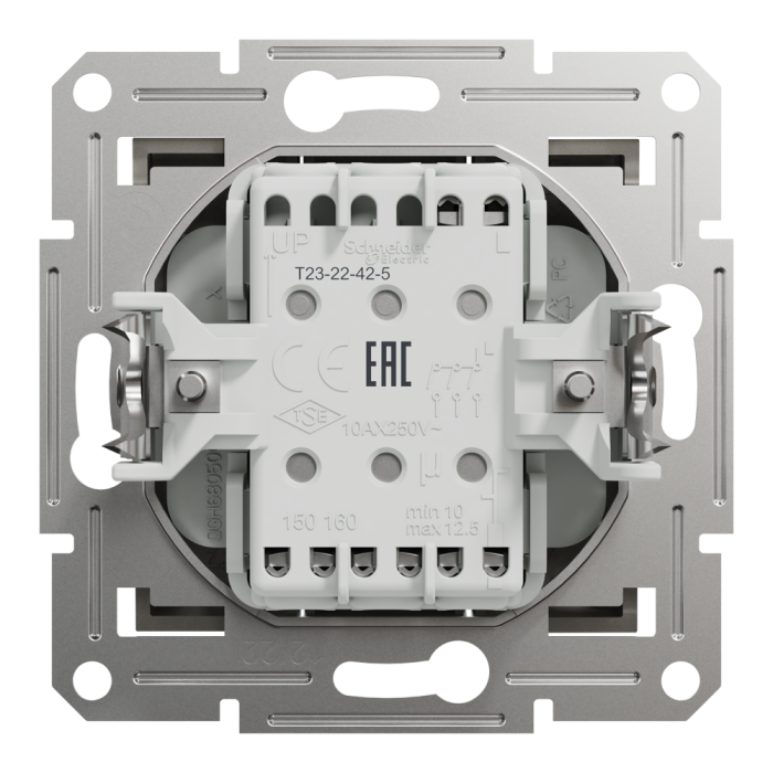 Вимикач трьохклавішний бронза Asfora, Schneider Electric [EPH2100169]