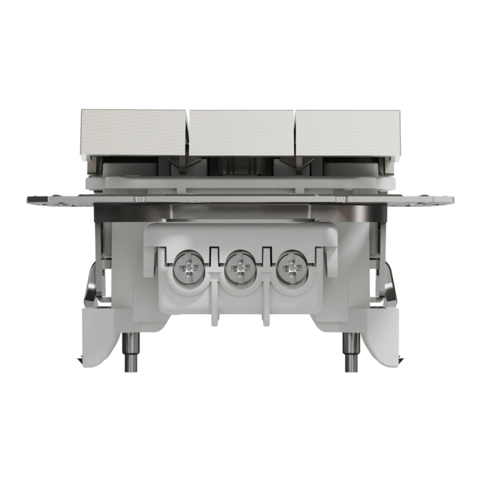 Вимикач трьохклавішний бронза Asfora, Schneider Electric [EPH2100169]