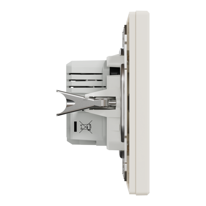 Подвійний зарядний пристрій USB 2.4 A, кремовий, Asfora, Schneider Electric [EPH2700323]