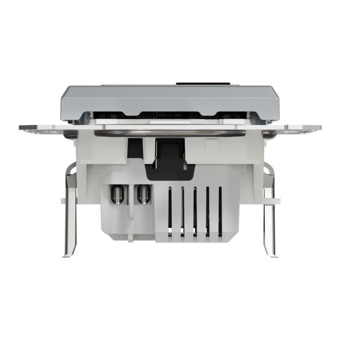 Подвійний зарядний пристрій USB 2.4 A, сталь, Asfora, Schneider Electric [EPH2700362]