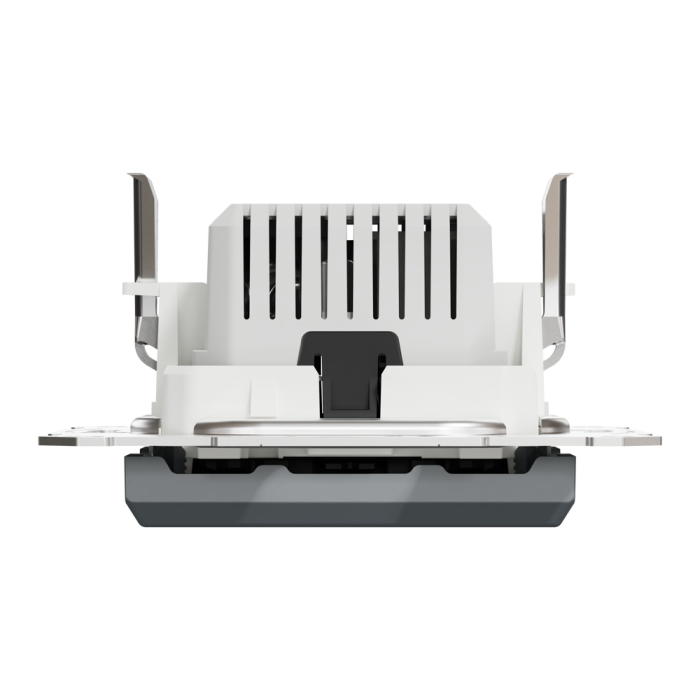 Подвійний зарядний пристрій USB 2.4 A, сталь, Asfora, Schneider Electric [EPH2700362]