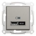 USB розетка, бронза, Asfora - Schneider Electric [EPH2700369]