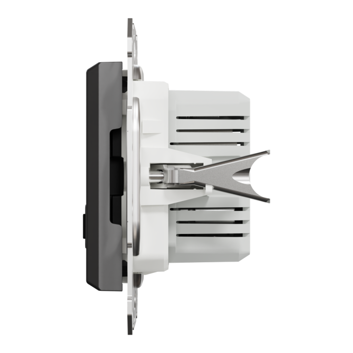 Подвійний зарядний пристрій USB 2.4 A, антрацит, Asfora, Schneider Electric [EPH2700371]