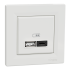 USB розетка, біла, Asfora - Schneider Electric [EPH2700421]