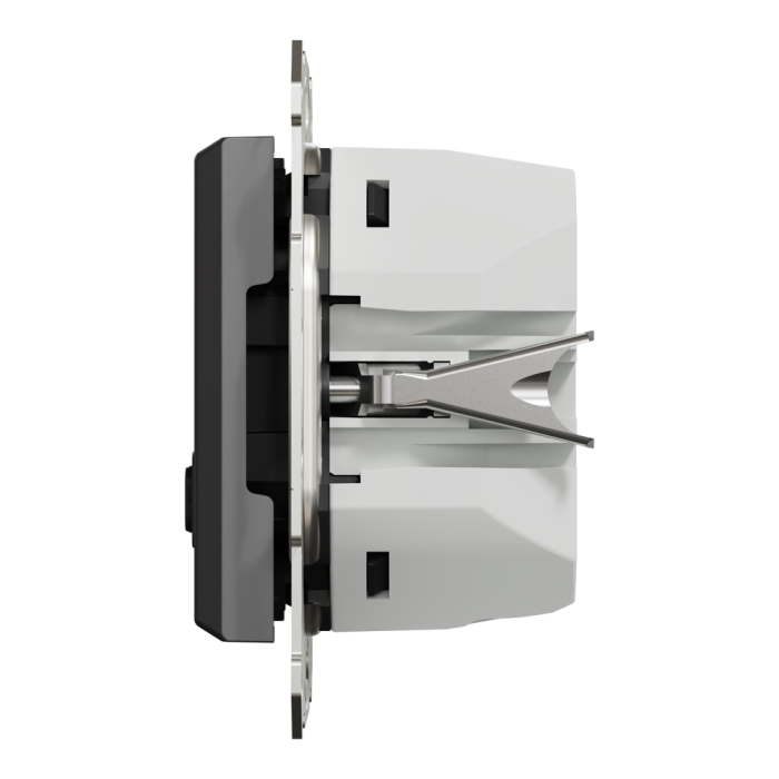 USB розетка А+С, 3 А, 45 Вт, антрацит, Schneider Electric [EPH2700471]