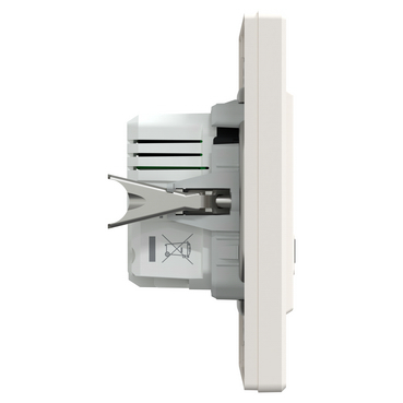 Подвійний зарядний пристрій USB, Asfora, тип A+C, 21 Вт, у комплекті, кремовий, Schneider Electric [EPH2700523]