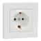 Розетка з заземленням біла Asfora, Schneider Electric [EPH2900121]