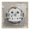Розетка з заземленням крем Asfora, Schneider Electric [EPH2900123]