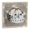 Розетка з заземленням крем Asfora, Schneider Electric [EPH2900123]