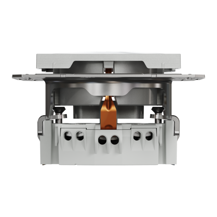 Розетка з заземленням Asfora алюміній, Schneider Electric [EPH2900161]