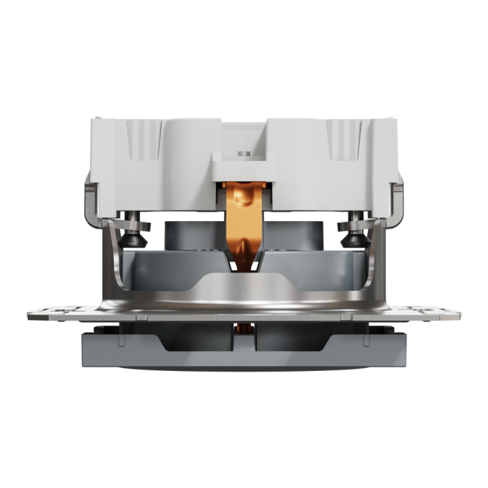 Розетка з заземленням Asfora сталь, Schneider Electric [EPH2900162]