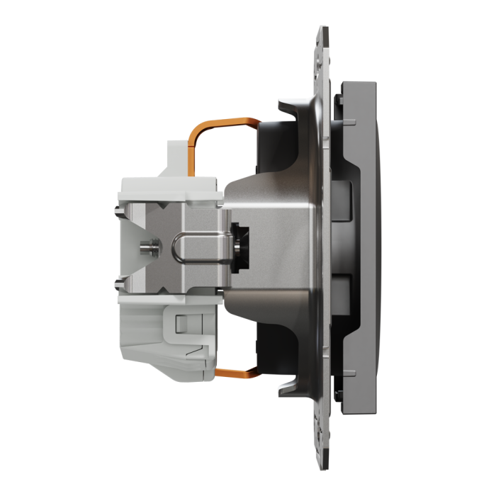 Розетка з заземленням Asfora антрацит, Schneider Electric [EPH2900171]