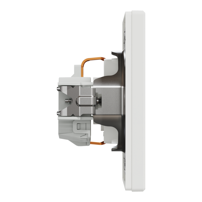 Розетка з заземленням з захисними шторками біла Asfora, Schneider Electric [EPH2900221]