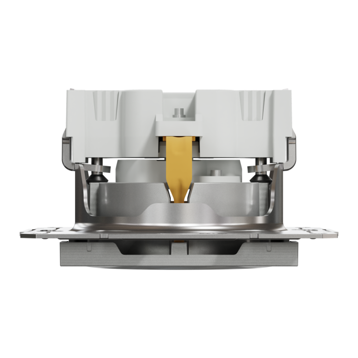 Розетка з заземленням, з захисними шторками Asfora алюміній, Schneider Electric [EPH2900261]