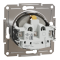Розетка з заземленням, з захисними шторками Asfora бронза, Schneider Electric [EPH2900269]