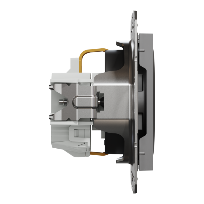 Розетка, чорна, 16 А, Asfora - Schneider Electric [EPH2900271]