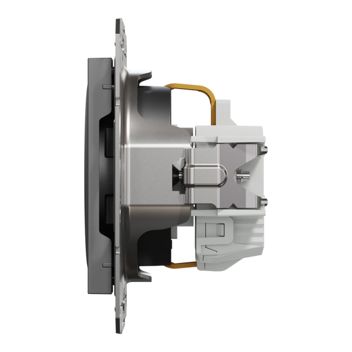 Розетка, чорна, 16 А, Asfora - Schneider Electric [EPH2900271]