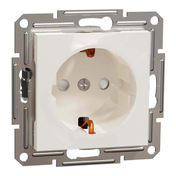 Розетка, кремова, 16 А, Asfora - Schneider Electric [EPH2970223]