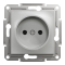 Розетка без заземлення Asfora алюміній, Schneider Electric [EPH3000161]
