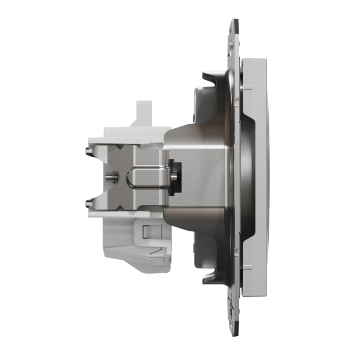 Розетка без заземлення Asfora алюміній, Schneider Electric [EPH3000161]