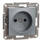 Розетка, сталь, 16 А, Asfora - Schneider Electric [EPH3000162]