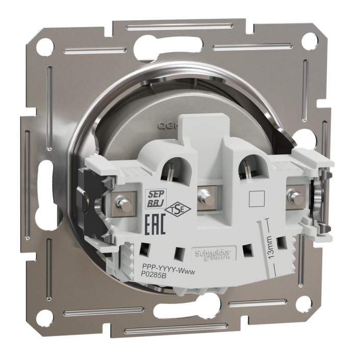 Розетка без заземлення Asfora бронза, Schneider Electric [EPH3000169]