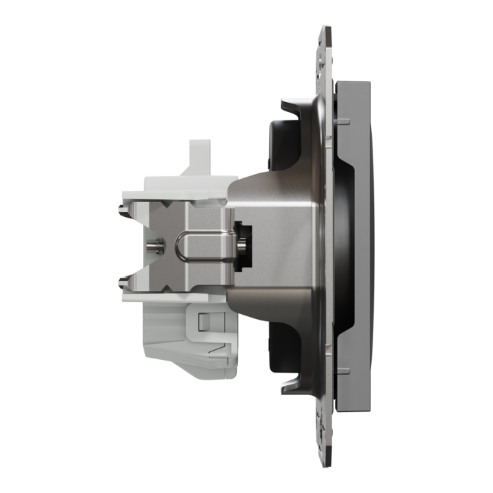 Розетка без заземлення Asfora антрацит, Schneider Electric [EPH3000171]
