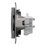 Розетка, чорна, 16 А, Asfora - Schneider Electric [EPH3000171]