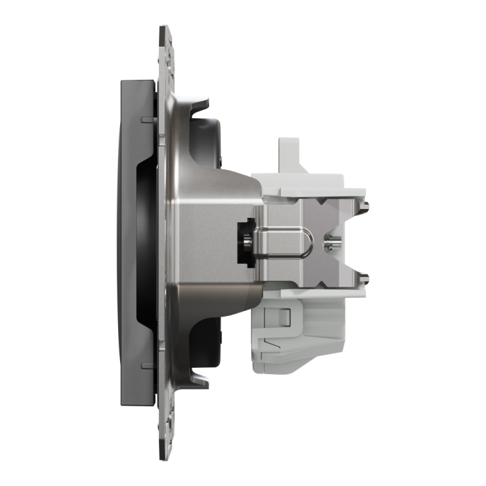 Розетка без заземлення Asfora антрацит, Schneider Electric [EPH3000171]