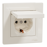 Розетка, кремова, 16 А, Asfora - Schneider Electric [EPH3100123]