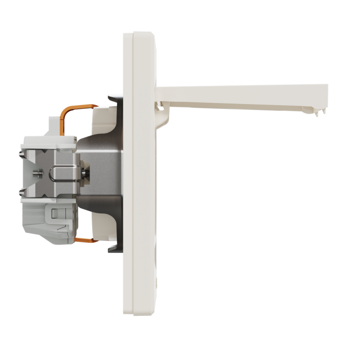 Розетка з кришкою, з заземленням крем Asfora, Schneider Electric [EPH3100123]