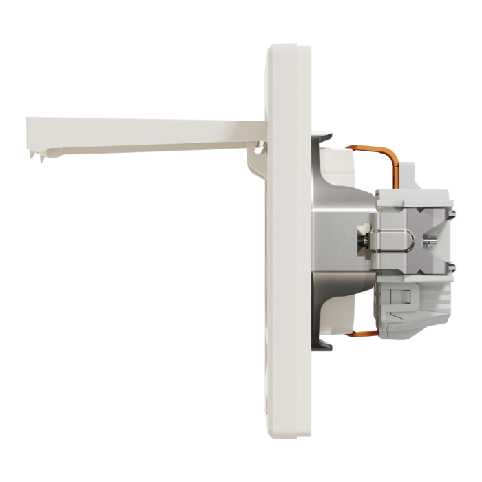 Розетка з кришкою, з заземленням крем Asfora, Schneider Electric [EPH3100123]
